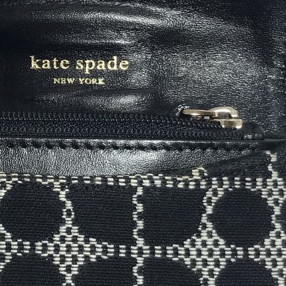 Kate Spade Small Black White Geometric Pattern Wallet NWOT - Picture 6 of 12